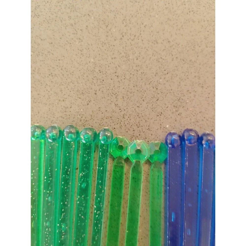 Vintage Cocktail Swizzle Sticks Lot 21 Plastic Drink Stir Stirrers Barware